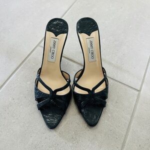 Jimmy Choo Leather Strappy Heels Sandals Mules 39